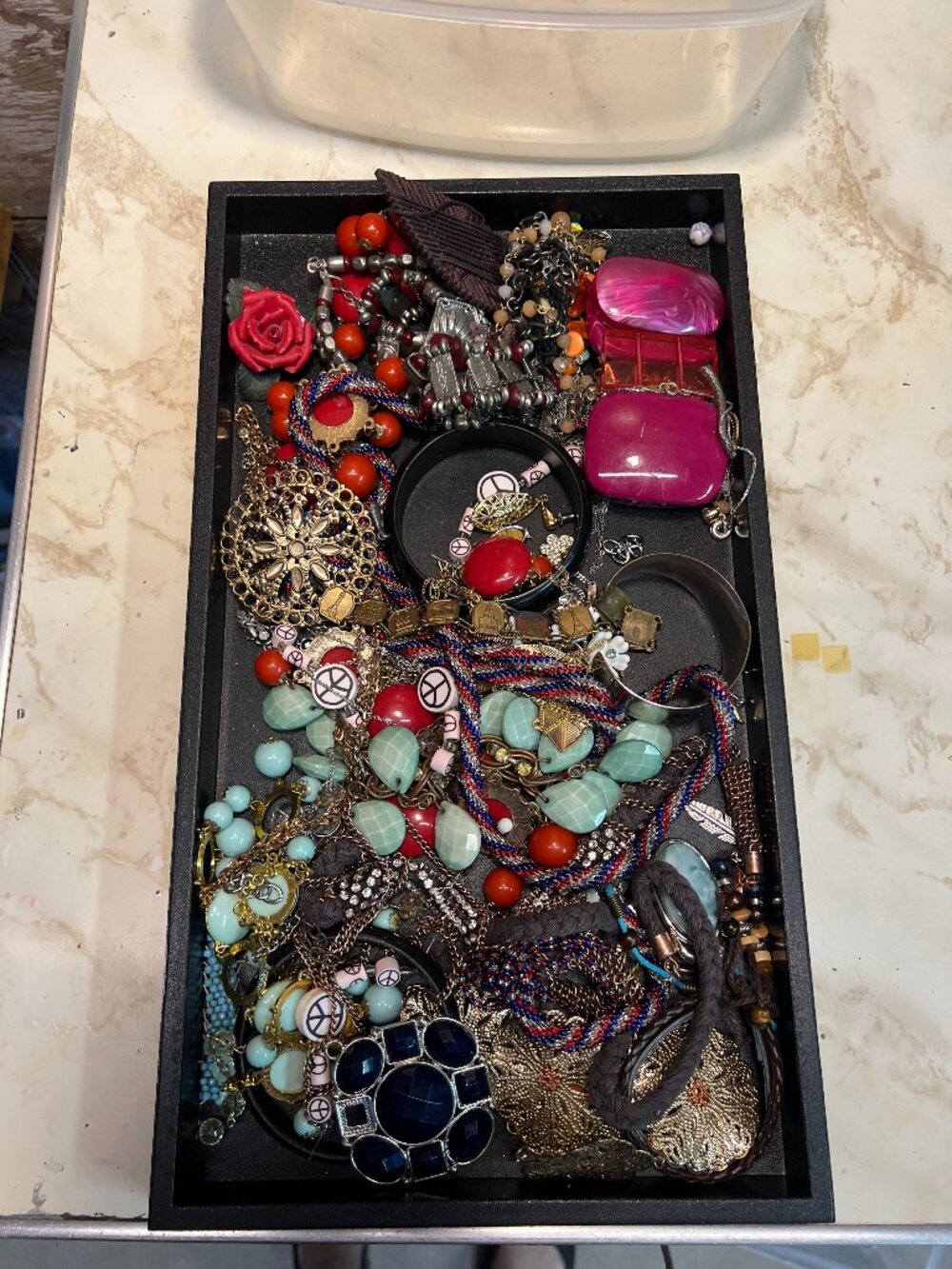 Craft jewelry lot, 2+ pounds